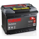 Batería de coche Tudor TB740 12V 74Ah 680A, Gama Technica