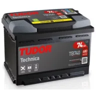 Batería de coche Tudor TB740 12V 74Ah 680A, Gama Technica