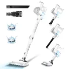 Aspiradora Inalámbrica PrettyCare W400 con 3 Cabezales y Faro LED