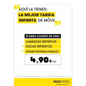 Masmovil por 4,90€: Transfiere tu número de Digi