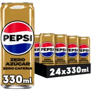 Pack de 24 latas de Pepsi Zero sin cafeína 330 ml