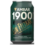Pack de 24 latas de Ambar 1900 Sin Filtrar 33 cl
