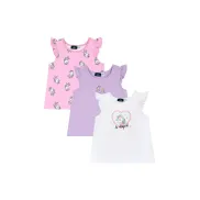 Camisetas de Manga Corta para Niña Chicco, 3 Piezas, 100% Algodón