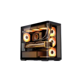 Caja Micro-ATX Jonsbo D300 con Cristal Templado y USB-C