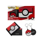 Set Oficial de Merchandising: Billetera y Llavero Pokeball