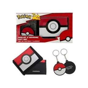 Set Oficial de Merchandising: Billetera y Llavero Pokeball