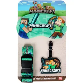 Set de viaje con antifaz y etiqueta - Minecraft, Hello Kitty, Smiley World