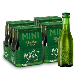 Pack de 24 Botellas de Cerveza Alhambra Reserva 1925 MINI