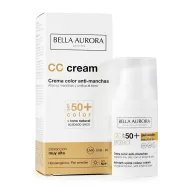CC Cream Bella Aurora Antimanchas con Color y SPF 50+