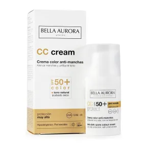 CC Cream Bella Aurora Antimanchas con Color y SPF 50+