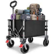 Carro Plegable para Playa con Ruedas y Diseño Compacto
