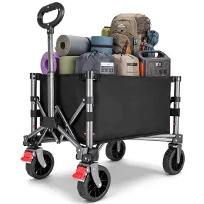 Carro Plegable para Playa con Ruedas y Diseño Compacto