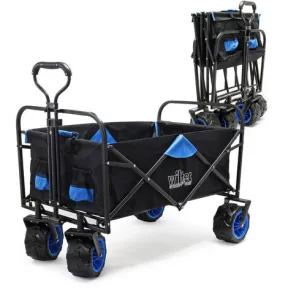 Carrito de mano plegable Wiltec con ruedas anchas, ¡5€ menos!