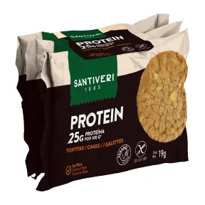 Tortitas Proteicas SANTIVERI - Snack Alto en Fibra 25 g proteína