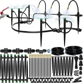 Riego por goteo ajustable para jardines y camas elevadas
