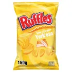 Patatas Ruffles Yorkeso con sabor a jamón y queso, 150gr