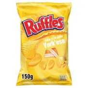 Patatas Ruffles Yorkeso con sabor a jamón y queso, 150gr