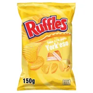 Patatas Ruffles Yorkeso con sabor a jamón y queso, 150gr