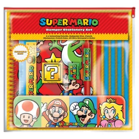 Juego de Papelería Super Mario Bumper - Set de Oficina