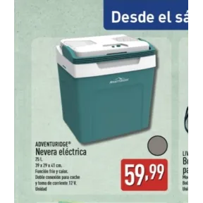 Nevera eléctrica de 25l vuelve a Aldi