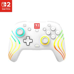 Mando inalámbrico RGB Afterglow Blanco para Nintendo Switch 2