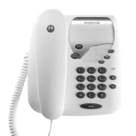 Teléfono con Cable Motorola Voice CT1 - Color Blanco, Mute