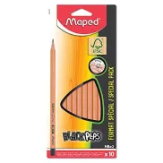 Lápices de Grafito Maped - Pack de 10 con Minas HB resistentes