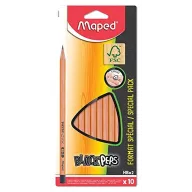 Lápices de Grafito Maped - Pack de 10 con Minas HB resistentes