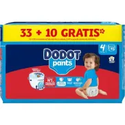 Pañales Dodot Pants 43 unidades tallas 4 y 5