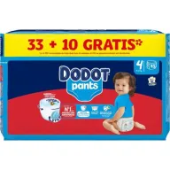 Pañales Dodot Pants 43 unidades tallas 4 y 5