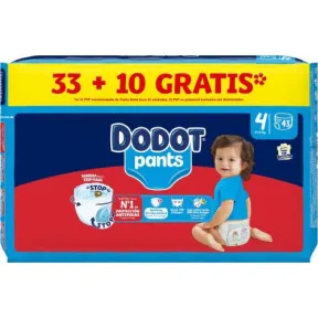 Pañales Dodot Pants 43 unidades tallas 4 y 5