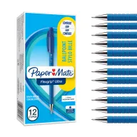 Bolígrafos Paper Mate Flexgrip Ultra mediana azul (12 unidades)