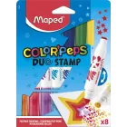 Rotuladores Color's Peps Duo Stamp - 8 Colores Ultra Lavables