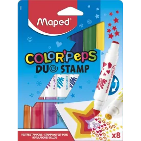 Rotuladores Color's Peps Duo Stamp - 8 Colores Ultra Lavables