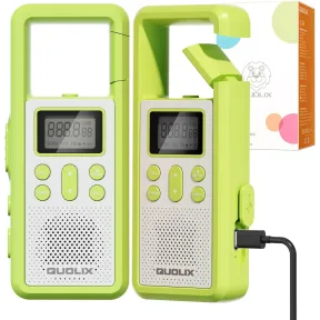 Walkie Talkies Recargables para Niños - 2 Piezas Largo Alcance