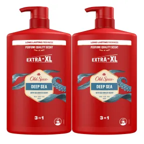 Gel de Ducha y Champú Old Spice 3 en 1 para Hombres 2x1000ml