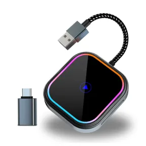 Adaptador Inalámbrico CarPlay y Android Auto para Coche