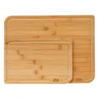 Juego de tablas de cortar de bambú 35x25 cm y 22x15 cm