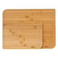 Juego de tablas de cortar de bambú 35x25 cm y 22x15 cm