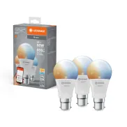 Bombillas LED inteligentes WiFi LEDVANCE SMART+ Pack de 3 B22d