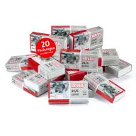20 paquetes de 1000 grapadoras Novus Grapas 246 DIN
