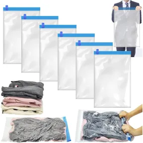 Conjunto de 6 Bolsas Reutilizables de Vacío para Ropa