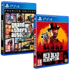 Pack 2 Juegos PS4: Red Dead Redemption + GTA V (Premium Ed.)