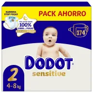 Pañal talla 2 DODOT SENSITIVE 0,20€ - 696 unidades