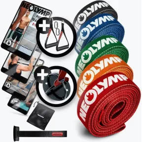 Accesorios y set de bandas de tela – 5 niveles de resistencia