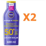 Protector Solar NIVEA SUN FP50+ Corporal 2 x 400ml