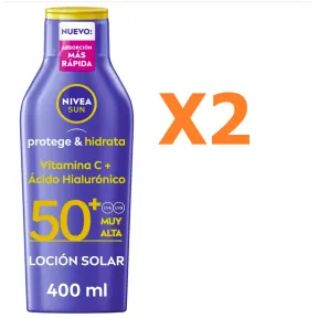 Protector Solar NIVEA SUN FP50+ Corporal 2 x 400ml