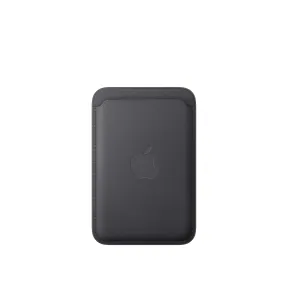 Cartera de Trenzado Fino con MagSafe para iPhone - Negro