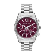 Reloj Michael Kors Lexington Hombre 44mm Acero y Esfera Roja