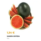 Sandía Negra entera de España a 1,34€ por Kilo